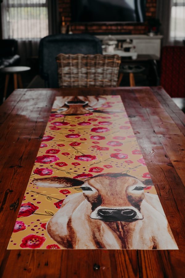 pvc table runner | Cow